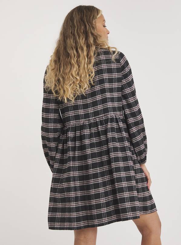 Checked best sale smock dress